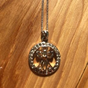 Angel necklace silver